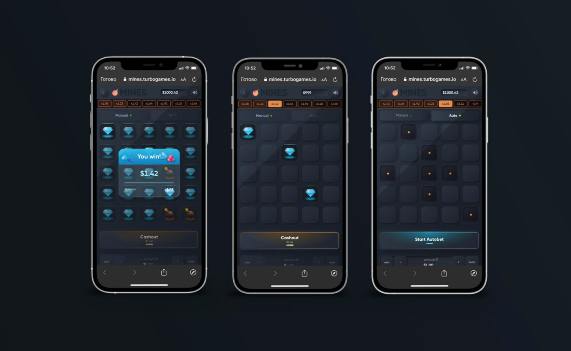 Turbo Mines su smartphone